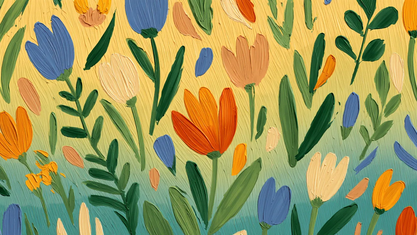 Painterly garden inline image